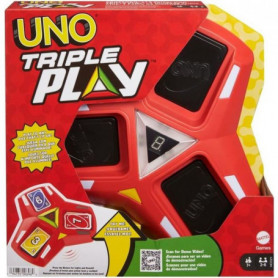 Mattel Games - Uno triple play. 112 cartes et unité de jeu sonore et lumineuse - 75,99 €
