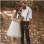 PIMXL 2 Pièces Noeud Papillon Femme, Broche Noeud de Chemise, Perle Noeud Brooch Bowknot Broche Noeud, Soirée Cérémonie Cosplay 