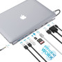 Hub USB C pour Ordinateur Portableà Double Affichage pour Macbook et Windows(HDMI 4K