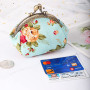 iiSuperb Porte Monnaie Femmes Rétro Wallet Portefeuille Fermoir clic-clac Embrayage Petit Porte-Monnaie Vintage Pochette Toile S