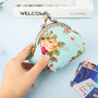 iiSuperb Porte Monnaie Femmes Rétro Wallet Portefeuille Fermoir clic-clac Embrayage Petit Porte-Monnaie Vintage Pochette Toile S