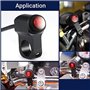 Yosoo 12V 16A Moto Moto étanche lumière Cintre Phare Brouillard Spot On Off (Noir)