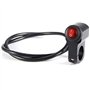 Yosoo 12V 16A Moto Moto étanche lumière Cintre Phare Brouillard Spot On Off (Noir)