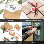 100 enveloppes Vintage en Papier Kraft Din C6 avec Colle Humide et Fermeture Pointue. Robuste, respectueux de l'environnement, i