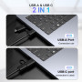 Hub USB 3.0, 4 Ports USB C, répartiteur Portable pour MacBook Pro/Air, Ordinateur Portable, PS5/PS4 et Autres appareils de Type 