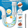 Furet Deboucheur Canalisation avec Manivelle WEIMEIH Professionnel Spirale Furet Débouchage Canalisation-Sonde de Debouchage-Fur