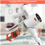 Redkey Aspirateur Balai sans Fil ou Sac Silencieux Puissant 25KPA/250W avec écran Tactile LED Batterie Amovible Rechargeable Sup