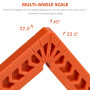 Wandefol 4 Pcs Équerres de Positionnement à 90 Degrés, 4"/100mm Pince à Angle Droit en Plastique Carrés de Positionnement Type L