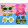 9 Paires Lunettes Fête Hawaïennes, Lunettes de Soleil Amusantes, Lunettes Hippie, Fêtes de Piscine D'été, Bachelorette Party, Fê