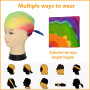 Weploda 7 Pièces Ensemble de Costume Hippie, Ensemble Costume Hippie Signe Collier, Ensemble de Costume Hippie Rétro Accessoires