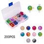 8mm Rondes Perles Craquelées avec Trou pour DIY Fabrication de Bijoux Collier Brac