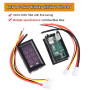 BouGPeng 2 pièces DC 0-100V 50A Voltmètre Numérique LED avec affichage à deux couleurs Voltmètre Ampèremètre Multimètre MP Panne