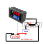 BouGPeng 2 pièces DC 0-100V 50A Voltmètre Numérique LED avec affichage à deux couleurs Voltmètre Ampèremètre Multimètre MP Panne