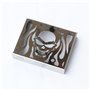 Couvercle de grille de radiateur Skull en acier inoxydable chromé et lames de protection de grille de carénage pour Kawasaki Vul