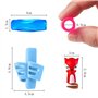 TRKETK 12 Pièces Poignées à Crayons pour Enfants, Guide Doigts Écriture Enfant Porte Crayon pour Enfants Grips pour Crayons en S