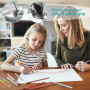 TRKETK 12 Pièces Poignées à Crayons pour Enfants, Guide Doigts Écriture Enfant Porte Crayon pour Enfants Grips pour Crayons en S