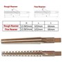 Chiloskit Lot de 2 alésoirs coniques N° 2 à tige droite MT2 MT 2# Morse Taper pour fraisage de tour (MT2#)