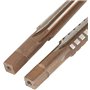 Chiloskit Lot de 2 alésoirs coniques N° 2 à tige droite MT2 MT 2# Morse Taper pour fraisage de tour (MT2#)