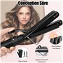 Fer à Boucler 5 en 1 Boucleur Céramique,Onftrym Boucleur Cheveux 9-32mm avec LCD Écran,160-230℃Température Réglable,Ions Négatif