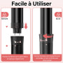 Fer à Boucler 5 en 1 Boucleur Céramique,Onftrym Boucleur Cheveux 9-32mm avec LCD Écran,160-230℃Température Réglable,Ions Négatif