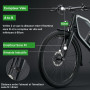 BOOTEEK Compteur Vélo sans Fil,Compteur Velo étanche IPX7 avec Rétro-Éclairage,Compteur VTT Arrêt et Démarrage Automatiques,Vite