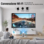 Vidéoprojecteur Portable Android 11 1080P Full HD Projecteur Video Moteur Optique Fermé 200 ANSI Lumens 120" La Grande Image WiF