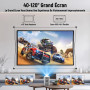 Vidéoprojecteur Portable Android 11 1080P Full HD Projecteur Video Moteur Optique Fermé 200 ANSI Lumens 120" La Grande Image WiF