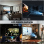 Vidéoprojecteur Portable Android 11 1080P Full HD Projecteur Video Moteur Optique Fermé 200 ANSI Lumens 120" La Grande Image WiF
