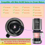 Couvercle extérieur pour sorbetière Ninja NC301, couvercle de remplacement réutilisable compatible avec les sorbetières Ninja NC