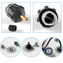 CDDCWZ Adaptateur de Valve pour pagaie de Sup, convertisseur de Pompe à air avec 4 adaptateurs de Valve pour Paddles, Bateaux go