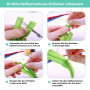 Slantastoffe Fermeture Éclair 5 m sans Fin, Spirale 3 mm + 15 Curseur/Fermeture Éclair 32 Couleurs au mètre