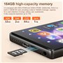 SWOFY Lecteur MP3 avec Bluetooth et Wi-Fi, écran tactile HI-FI 4,7" 164 Go, Android 13.0, lecteur MP3 MP4 avec Spotify, Amazon M
