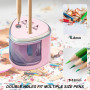 Taille-crayon électrique - Lot de 2 taille-crayons électriques - Double trou pour 6-8 mm et 9-12 mm - Taille-crayon électrique u