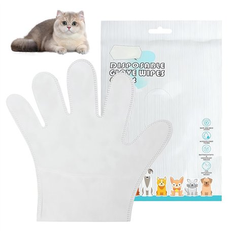 Lot de 30 lingettes désodorisantes jetables pour le bain et le toilettage des pattes