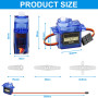 Vaileal 12 pièces 9G Micro Servo Moteur : Micro Servo Moteur 9G pour RC Robot Arm/Main /Marche Hélicoptère Bateau Avion Hélicopt