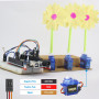 Vaileal 12 pièces 9G Micro Servo Moteur : Micro Servo Moteur 9G pour RC Robot Arm/Main /Marche Hélicoptère Bateau Avion Hélicopt