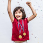Lot de 15 médailles pour enfants : médailles d'anniversaire pour enfants - Médailles de football - Pour anniversaire d'enfant - 