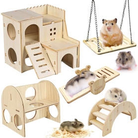 Behogan Lot de 5 maisons pour hamster