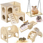 Behogan Lot de 5 maisons pour hamster