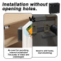 Serrure électronique pour armoire, serrure RFID avec batterie, serrure de tiroir intelligente avec 2 porte-clés et 2 cartes RFID