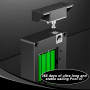 Serrure électronique pour armoire, serrure RFID avec batterie, serrure de tiroir intelligente avec 2 porte-clés et 2 cartes RFID