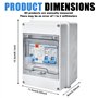 petit tableau de distribution en saillie avec interrupteur fi AC 32A