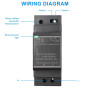 Vaileal Bloc d'alimentation pour rails DIN 24 V : 24 V CC 30 W 1,25 A, HDR-30-24 Alimentation à découpage Rails DIN Rails Transf