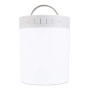 Manhattan 165235 Sound Science Haut-Parleur Bluetooth à LED sans Fil avec 6 Couleurs et Commandes intégrées et Fente pour Carte 
