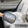 Gants de toilettage pour chat, chien, gants de toilettage pour animaux domestiques, réutilisables pour enlever les poils de chat