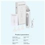 Aspirateur nasal pour bébé, aspirateur nasal électrique, aspirateur pour bébé avec 3 bâtonnets d'aspiration, 3 tailles de consei