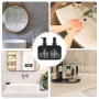 SPORWAY Distributeur de savon liquide vaisselle : 350 ml Distributeur de savon de cuisine avec porte-éponge et porte-brosse, org