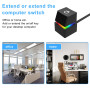 Nizirioo 2M Bouton d'alimentation PC Case Accessoires, Démarrage à distance Carte mère PC Power On/Off Câble d'extension avec lu