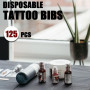 Nizirioo Lot de 125 Bavoirs Dentaires Noirs 45 x 33 cm - Bavoir Imperméable de Qualité Supérieure pour Table de Tatouage, Couver