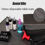 Nizirioo Lot de 125 Bavoirs Dentaires Noirs 45 x 33 cm - Bavoir Imperméable de Qualité Supérieure pour Table de Tatouage, Couver